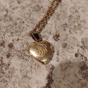 Gold Heart Pendant Necklace